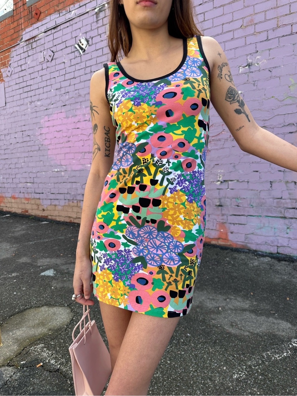 Nooworks Body-Ody People I’ve Loved Before Mini Dress Bodycon Fits like L/XL
